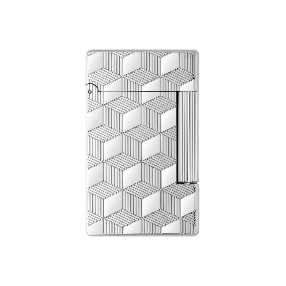 S.T.DUPONT 都彭 INITIAL 轻朗声系列 立体方块 银色 打火机 020840