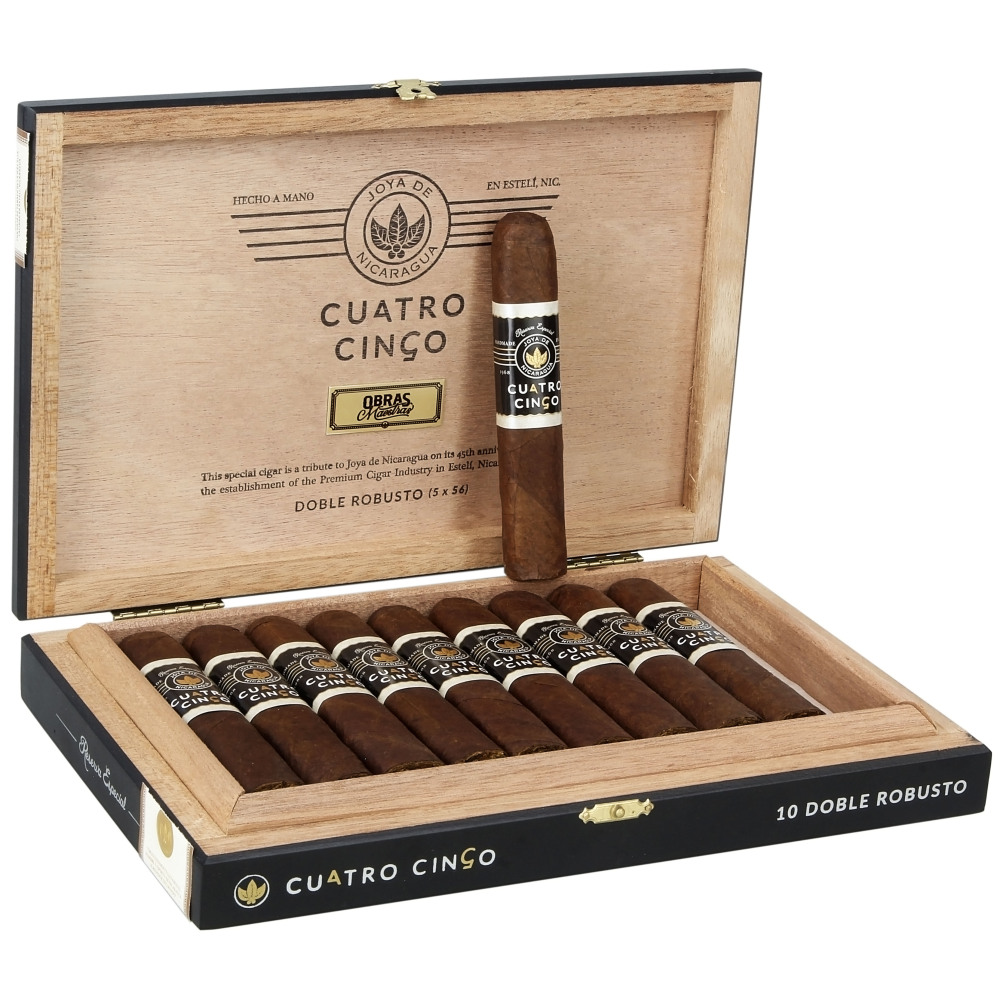 Joya de Nicaragua Cuatro Cinco Double Robusto 10s 尼加拉瓜珍宝 四十五周年 双罗布图 10支/盒