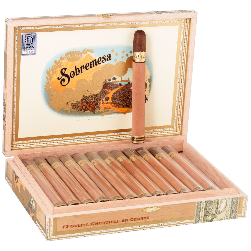 Dunbarton Tobacco & Trust DTT Sobremesa Elegante en Cedros 13s 邓巴顿烟草信托公司 索布雷梅萨 雪松 优雅 13支/盒