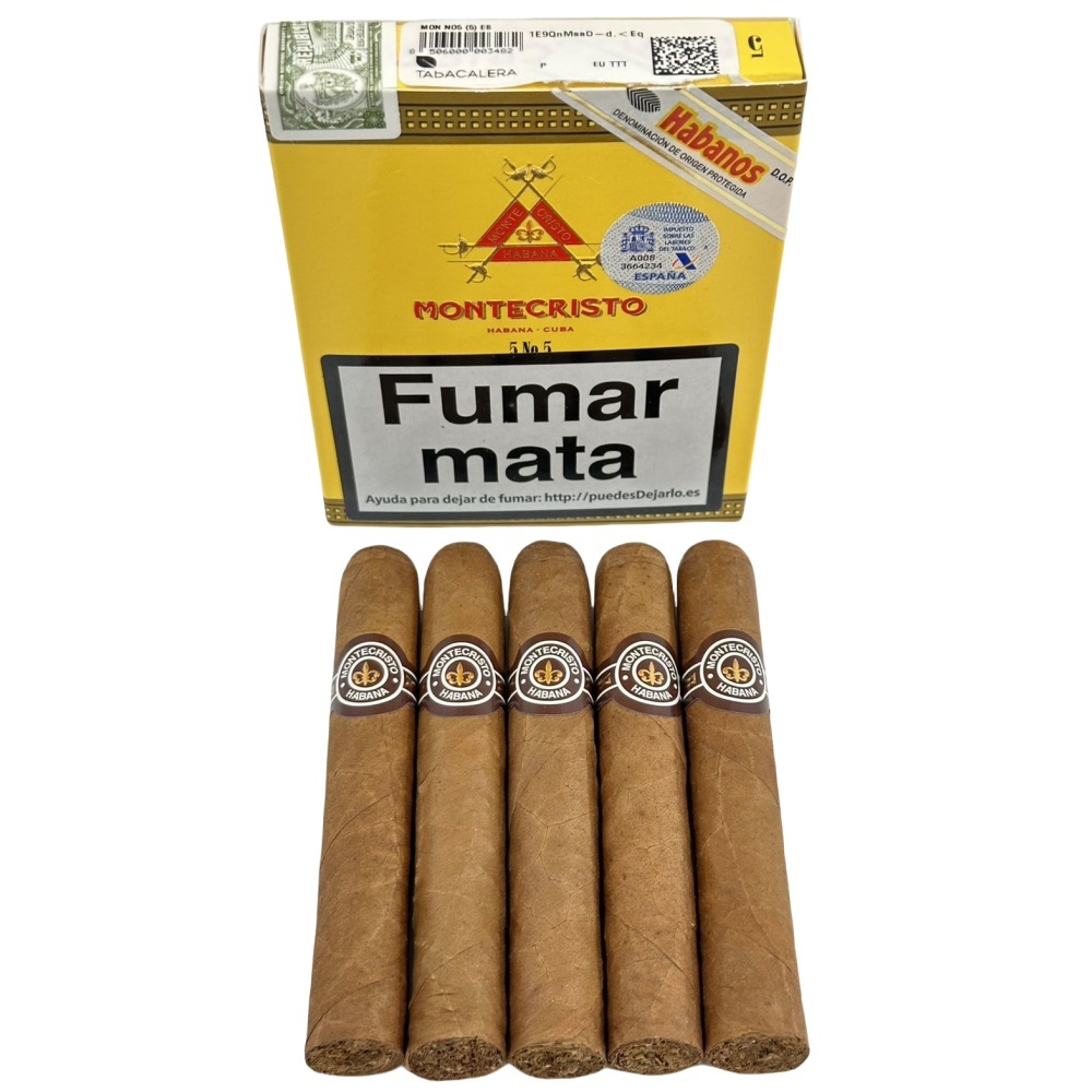 MONTECRISTOS No.5 25s 蒙特 五号纸盒5支×5盒 25支/盒