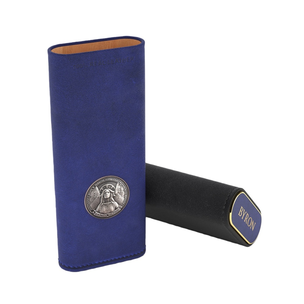 Byron Pure Leather Cigar Box 拜伦 纯皮革 三支装 雪茄盒