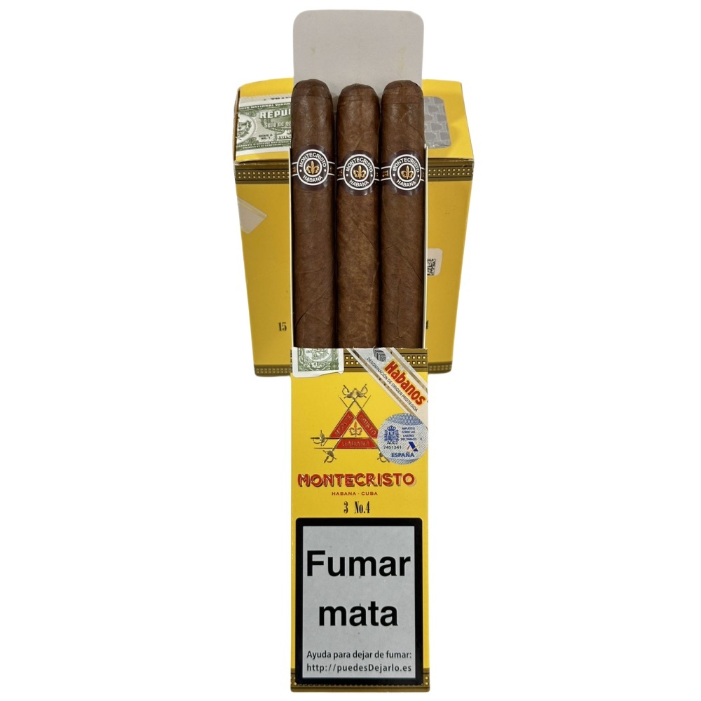 MONTECRISTOS No.4 15s 蒙特 四号纸盒 3支×5盒 15支/盒