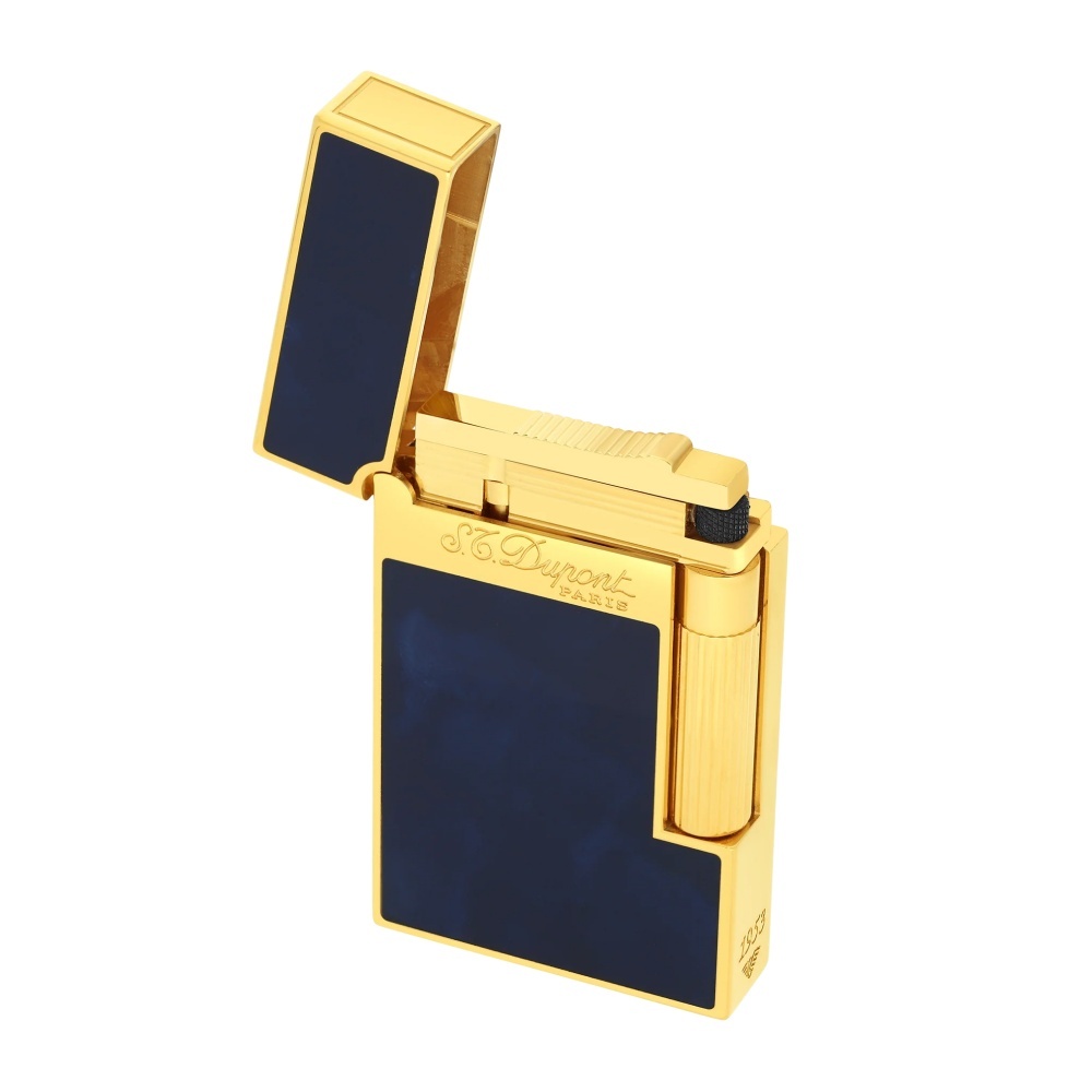 S.T.DUPONT 都彭 经典 Ligne2 朗声系列 深蓝金 打火机 016134
