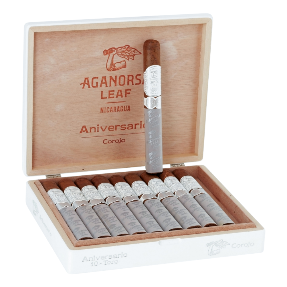 Aganorsa Leaf Aniversario Corojo Gran Toro 10s 紫檀叶 周年庆典 科罗霍 格兰托罗 10支/盒