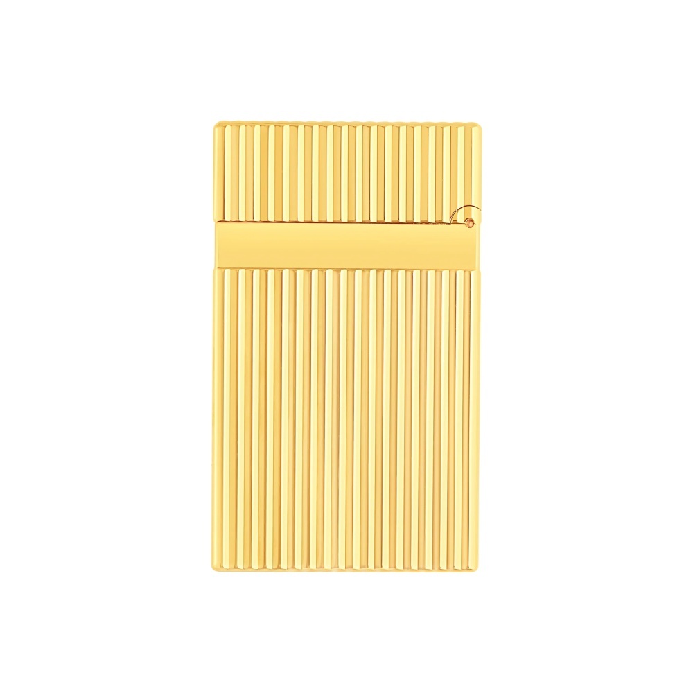 S.T.DUPONT 都彭 经典 LIGNE2 朗声系列 竖纹 金色 打火机 016827