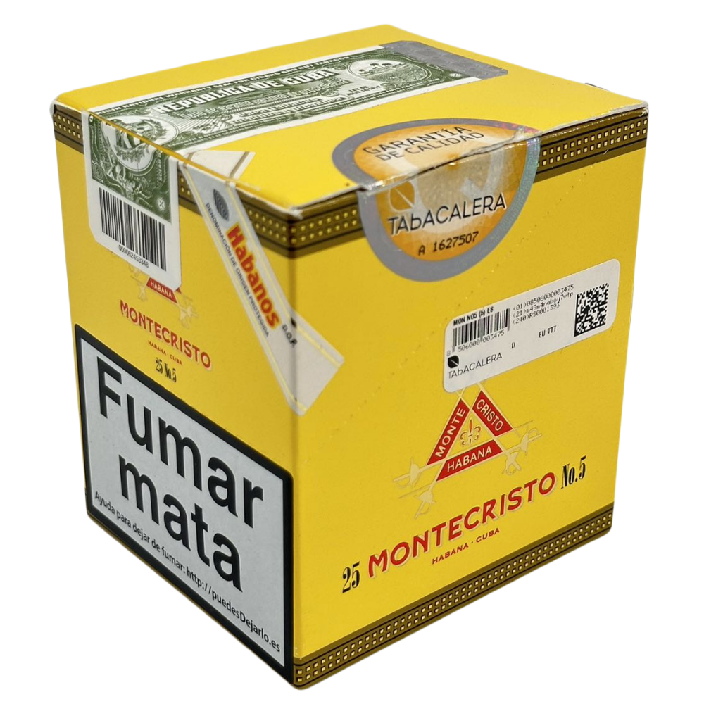 MONTECRISTOS No.5 25s 蒙特 五号纸盒5支×5盒 25支/盒