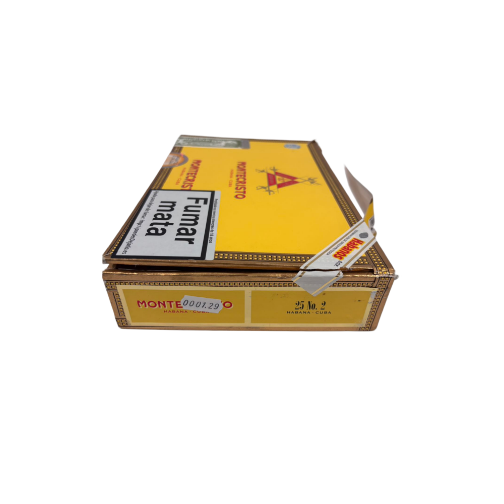MONTECRISTO No.2 25s 蒙特 二号 25支/盒 破损 样盒 编号 （129）