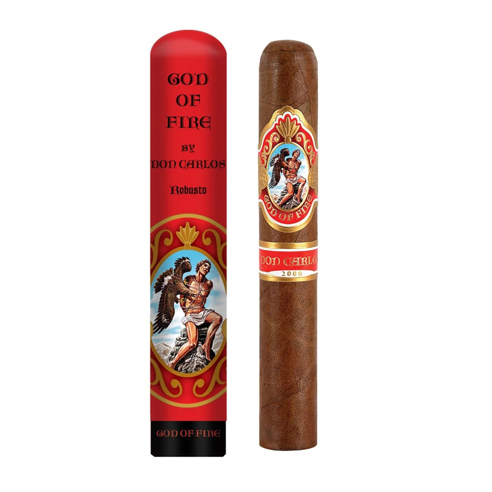God of Fire by Don Carlos Robusto Tubo 8s 火神 唐卡洛斯 罗布图铝管 8支/盒