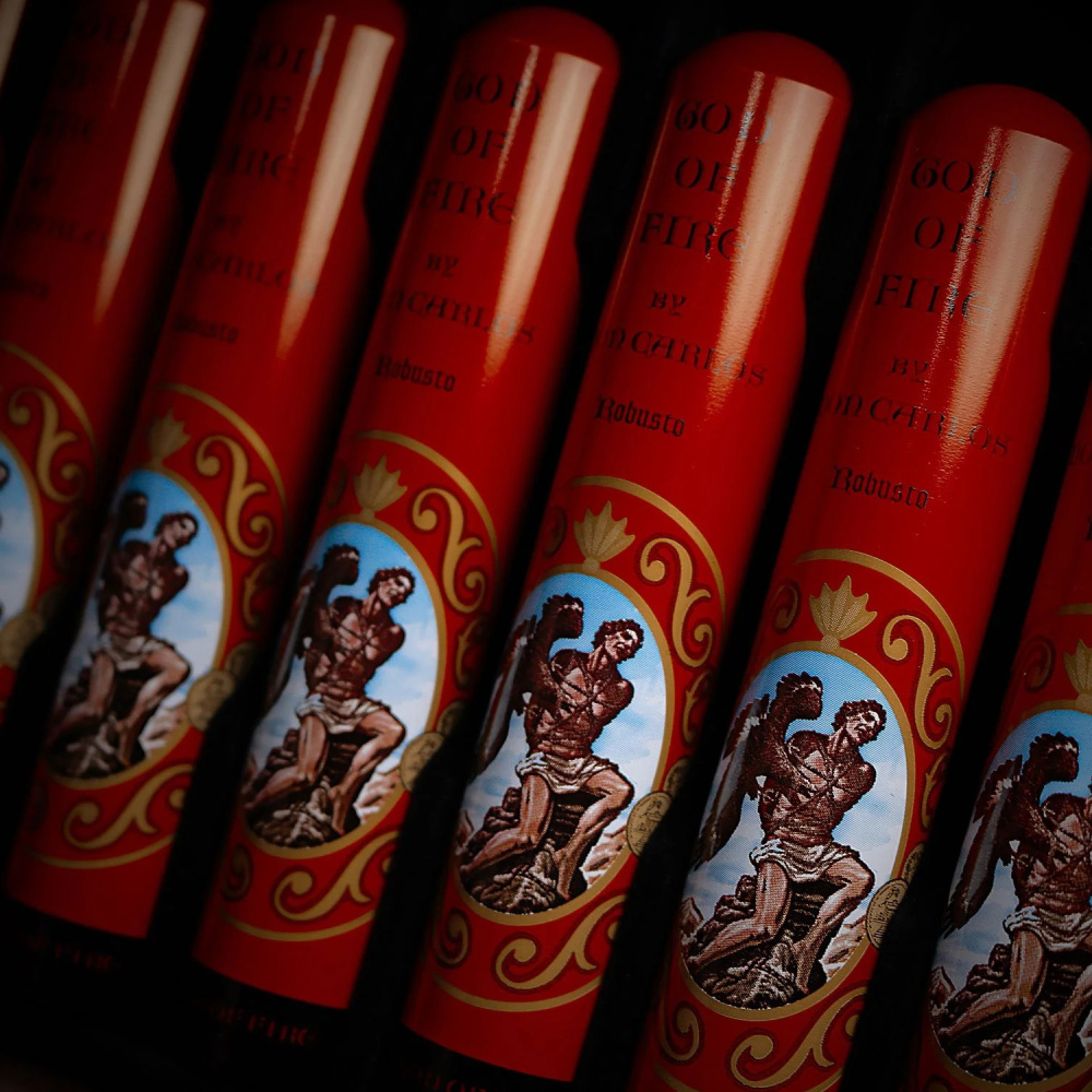 God of Fire by Don Carlos Robusto Tubo 8s 火神 唐卡洛斯 罗布图铝管 8支/盒