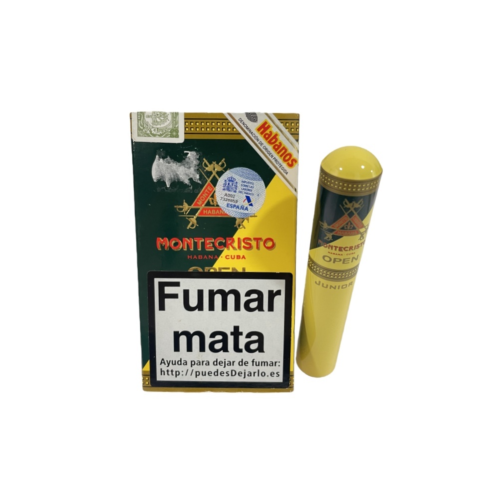 MONTECRISTO JUNIOR TUBO 3s 蒙特 少年纸盒铝管 3支/盒