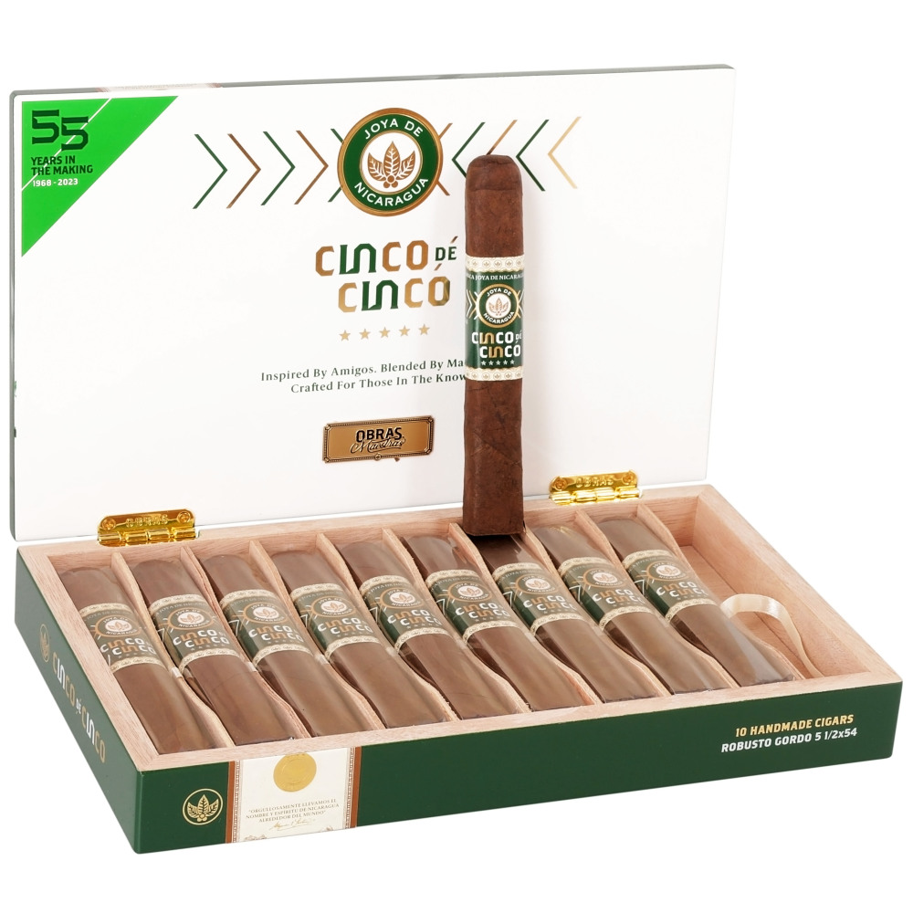 Joya de Nicaragua Cinco de Cinco Robusto Gordo 10s 尼加拉瓜珍宝 五十五周年  大罗布图  10支/盒