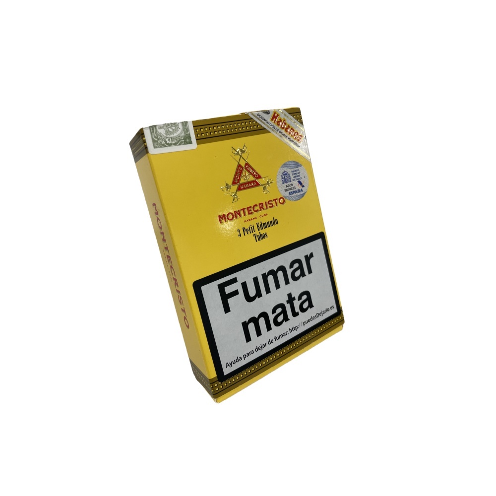 MONTECRISTO PETIT EDMUNDO TUBOS 3s 蒙特 小艾蒙多纸盒铝管 3支/盒