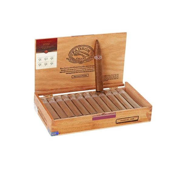 Padron Natural 6000 Torpedo 26s 帕德龙 自然 6000 鱼雷 26支/盒