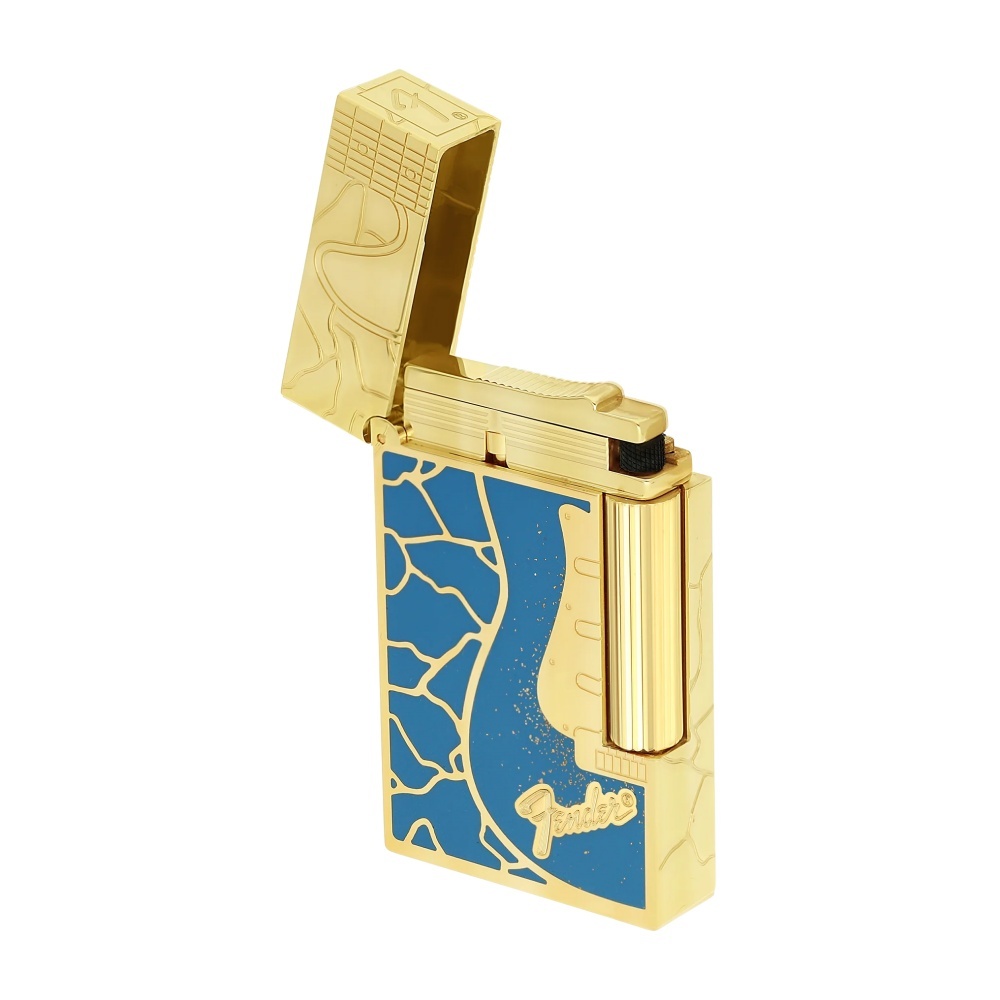 S.T.DUPONT 都彭 Ligne2 朗声系列 Fender联名 蓝金 打火机 C16026CL
