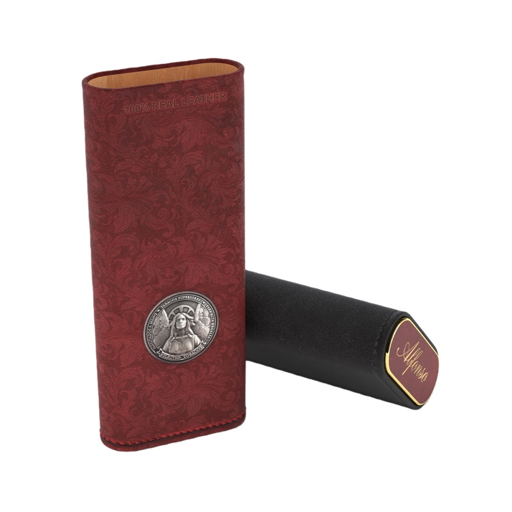 Alfonso Gran Seleccion Pure Leather Cigar Box 阿方索 格兰系列 纯皮 三支装 雪茄盒