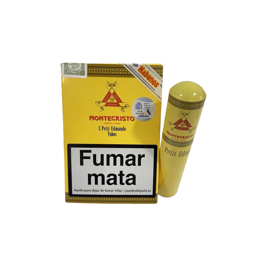 MONTECRISTO PETIT EDMUNDO TUBOS 3s 蒙特 小艾蒙多纸盒铝管 3支/盒