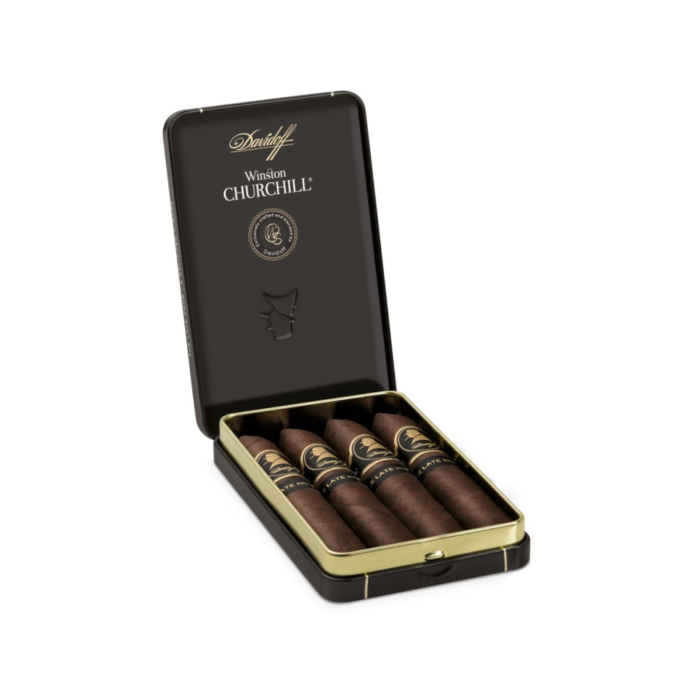 Davidoff Winston Churchill The Late Hour Belicoso 20s 大卫杜夫 温斯顿丘吉尔“至暗时刻” 小鱼雷 4支/盒 五小盒