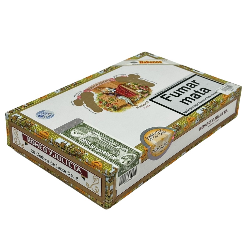 ROMEO Y JULIETA CEDROS DE LUXE NO. 2  25s 罗密欧与朱丽叶 雪松二号 25支/盒