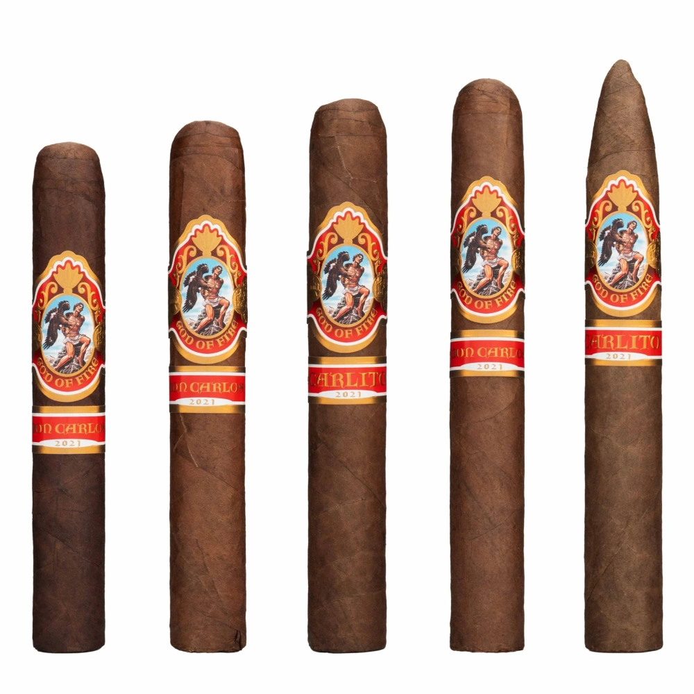 God of Fire by Carlito and by Don Carlos Assortment 5s 火神 唐卡洛斯及卡利托 样盒 5支/盒