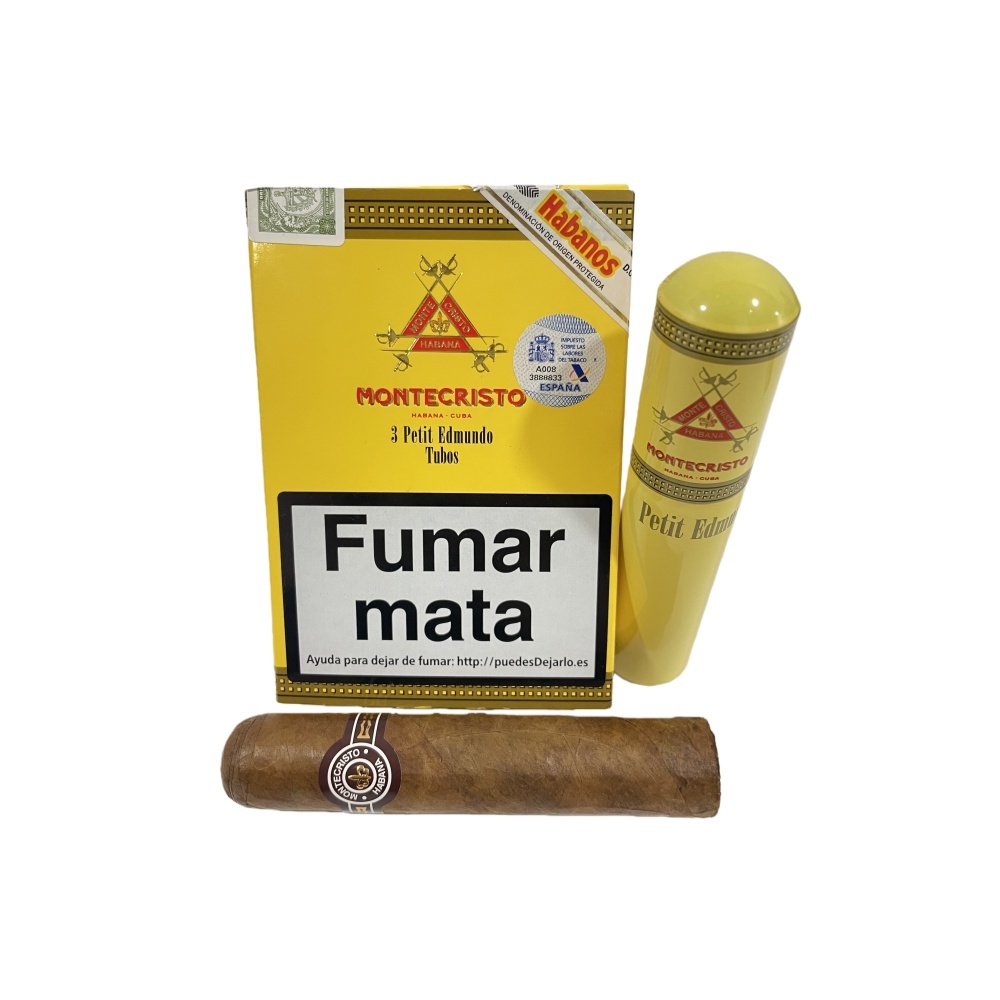 MONTECRISTO PETIT EDMUNDO TUBOS 3s 蒙特 小艾蒙多纸盒铝管 3支/盒