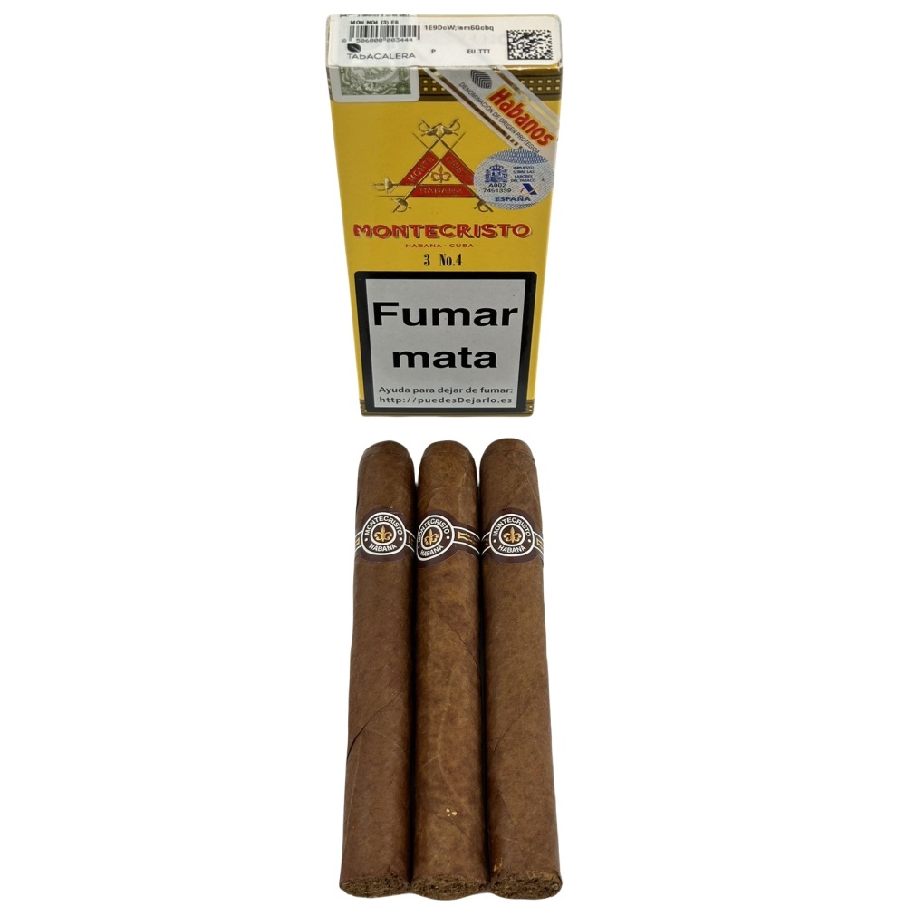 MONTECRISTOS No.4 15s 蒙特 四号纸盒 3支×5盒 15支/盒