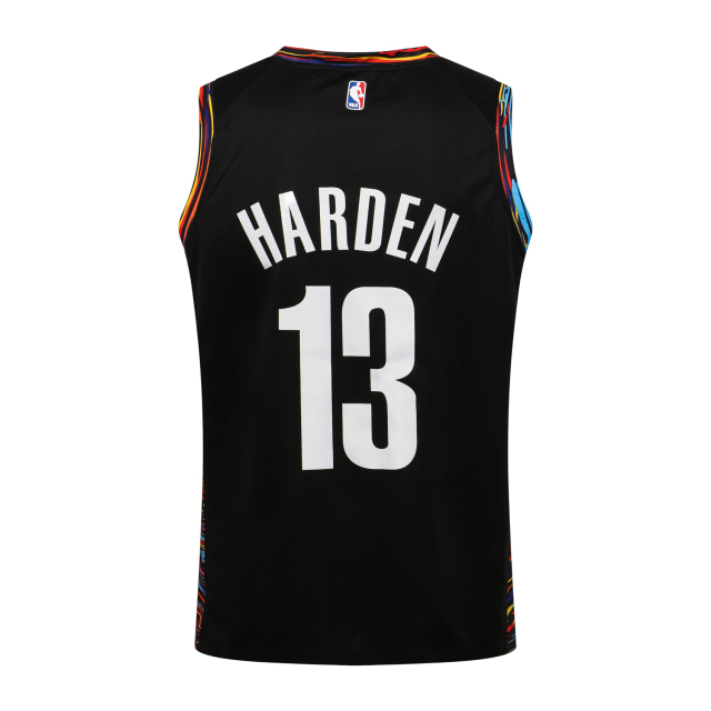 NBA Nets Black No. 13 (Hot Pressed)