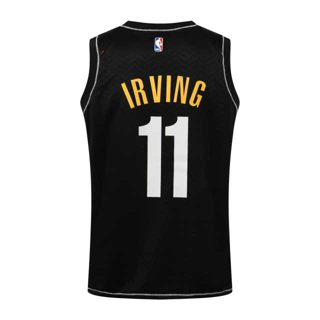 NBA City Edition Nets V-Neck Black No. 11 (Hot Pressed)