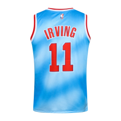 NBA Round Neck Nets Blue No. 11 (Hot Pressed)