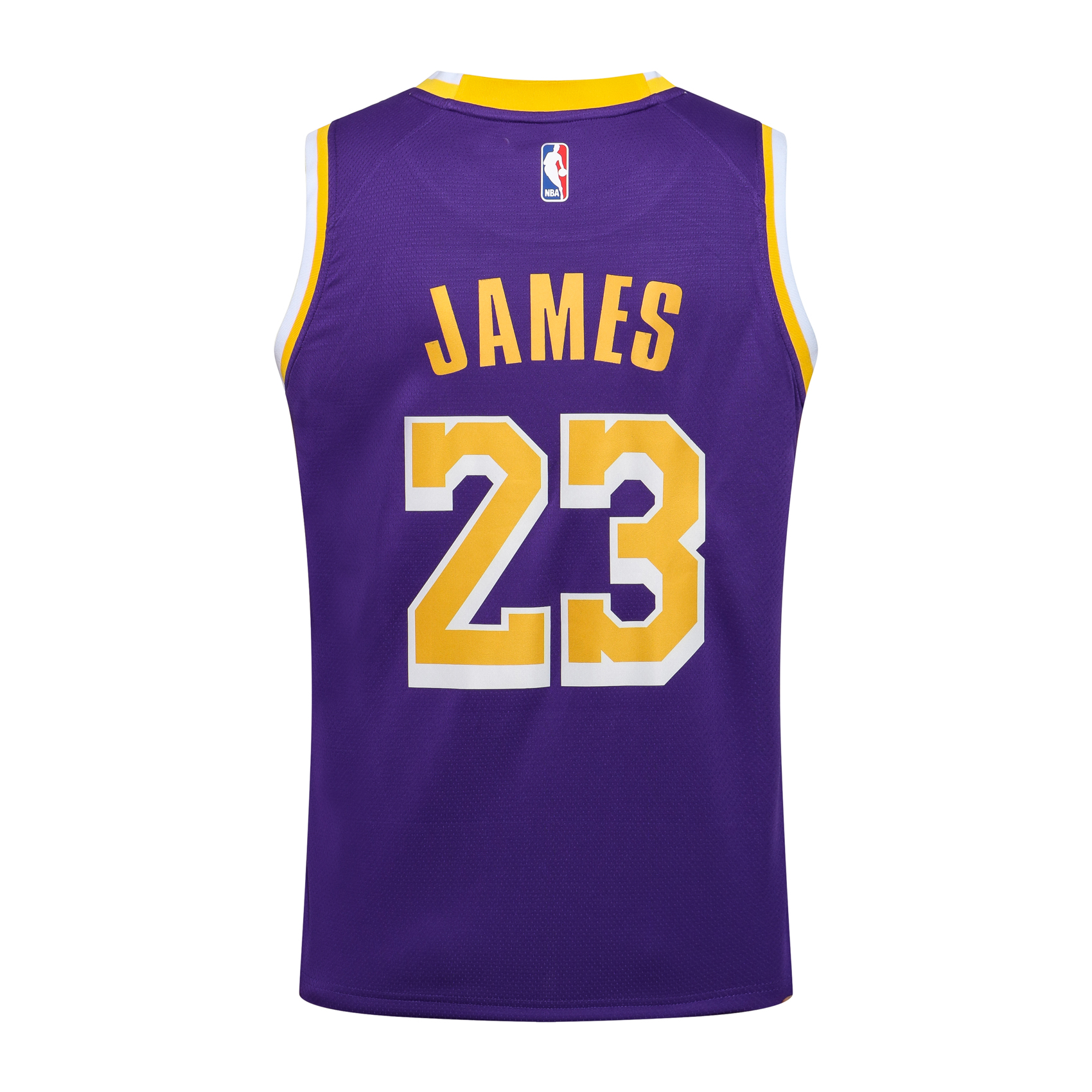 NBA Lakers Crew Neck Purple No. 23 (Hot Pressed)
