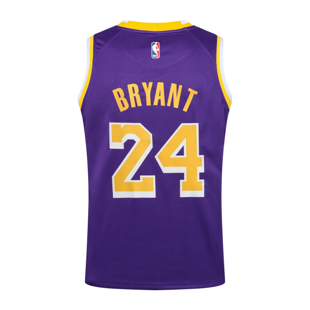 NBA Lakers Crew Neck Purple No. 24 (Hot Pressed)