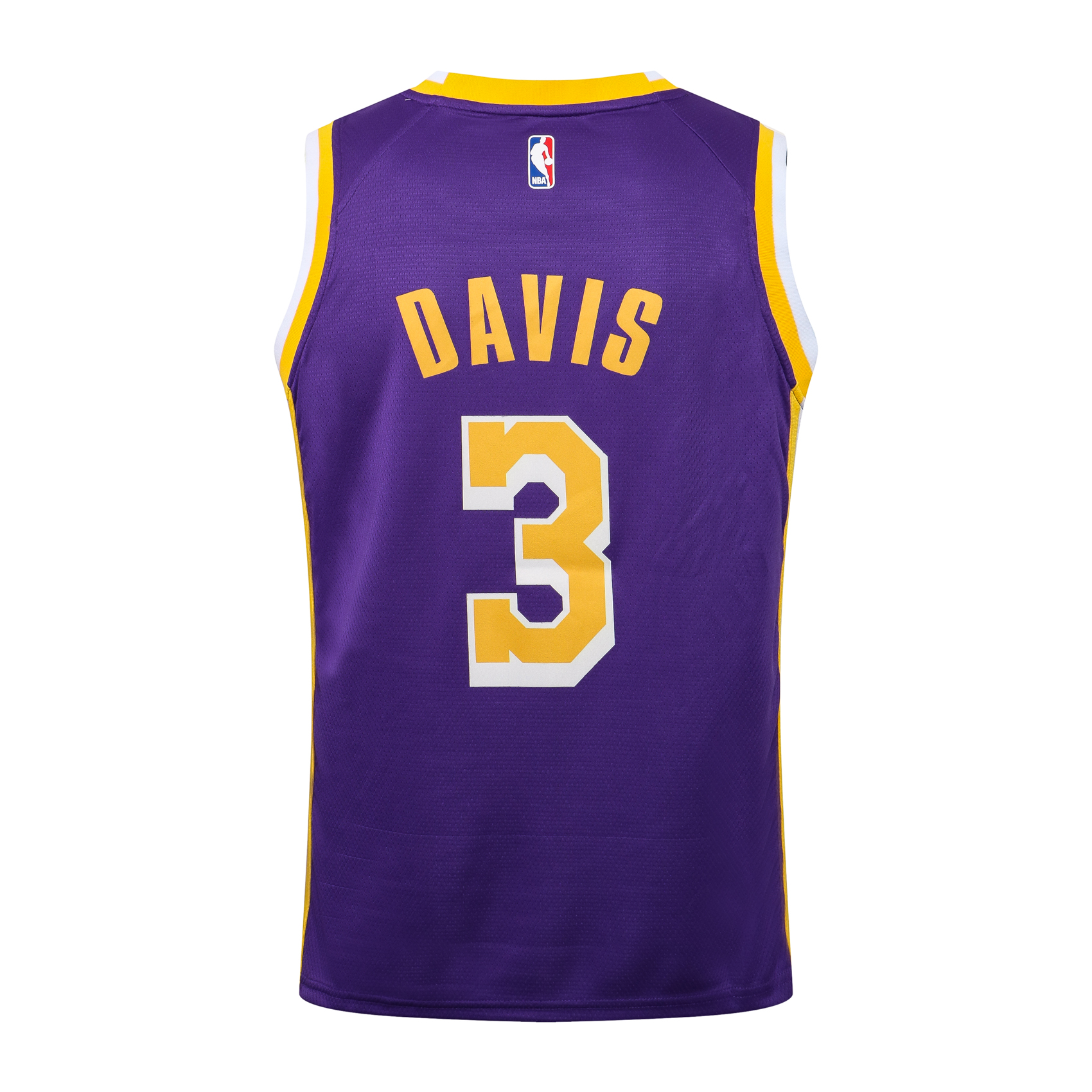 Jordan NBA Lakers Crew Neck Purple No. 3 (Hot Pressed)