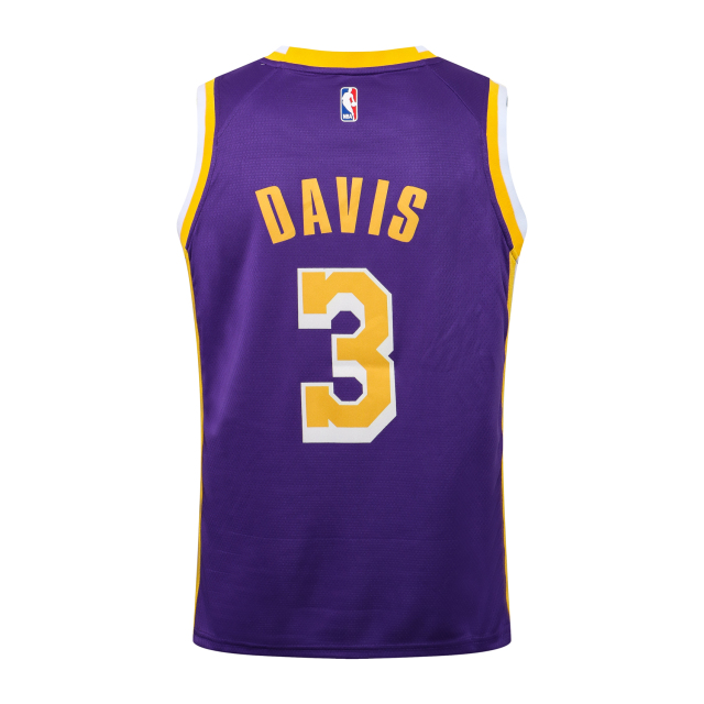 Jordan NBA Lakers Crew Neck Purple No. 3 (Hot Pressed)