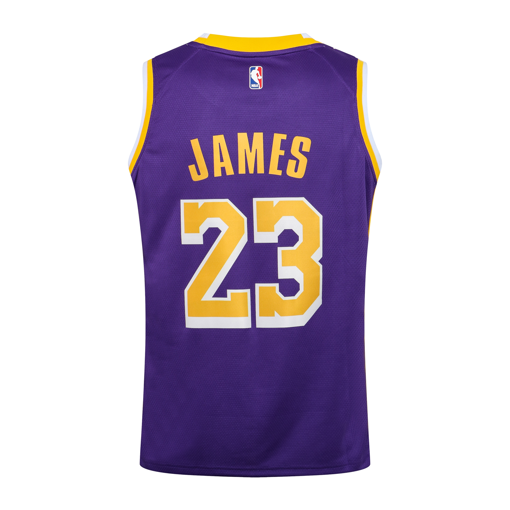 Jordan NBA Lakers Crew Neck Purple No. 23 (Hot Pressed)