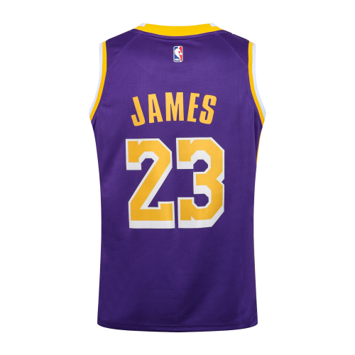Jordan NBA Lakers Crew Neck Purple No. 23 (Hot Pressed)
