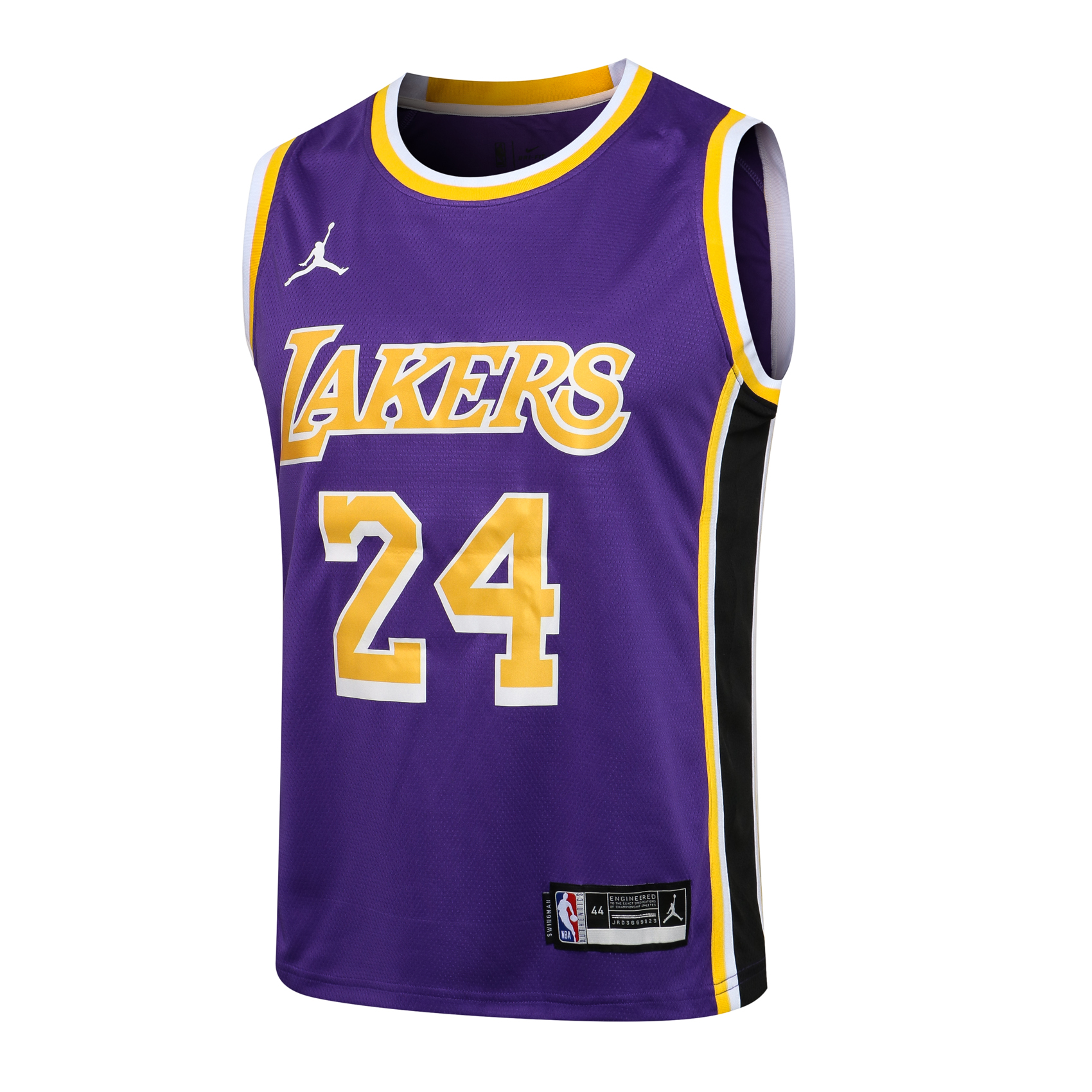 Jordan NBA Lakers Crew Neck Purple No. 24 (Hot Pressed)