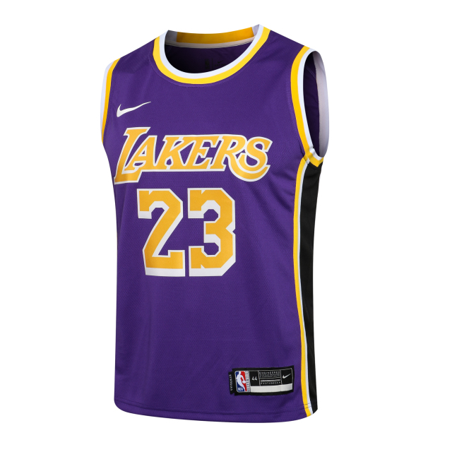 NBA Lakers Crew Neck Purple No. 23 (Hot Pressed)