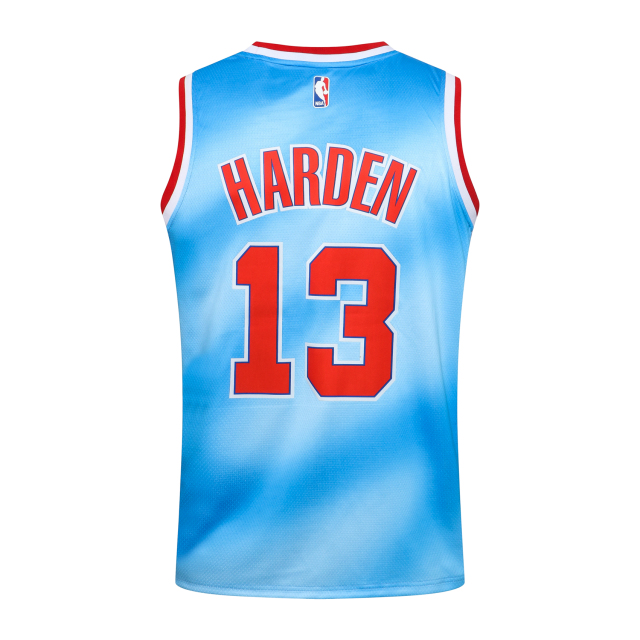 NBA Round Neck Nets Blue No. 13 (Hot Pressed)