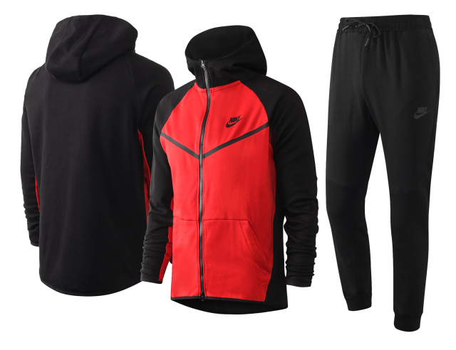 Long pull-up hat Nike red sleeves black