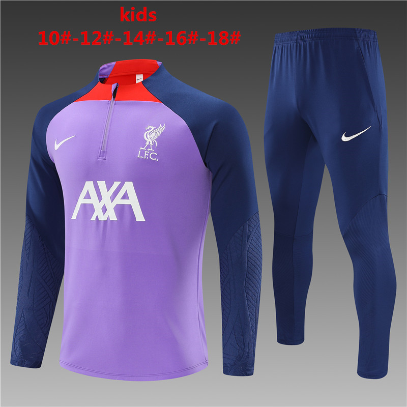 23-24 Liverpool Purple Kids+Adult Set