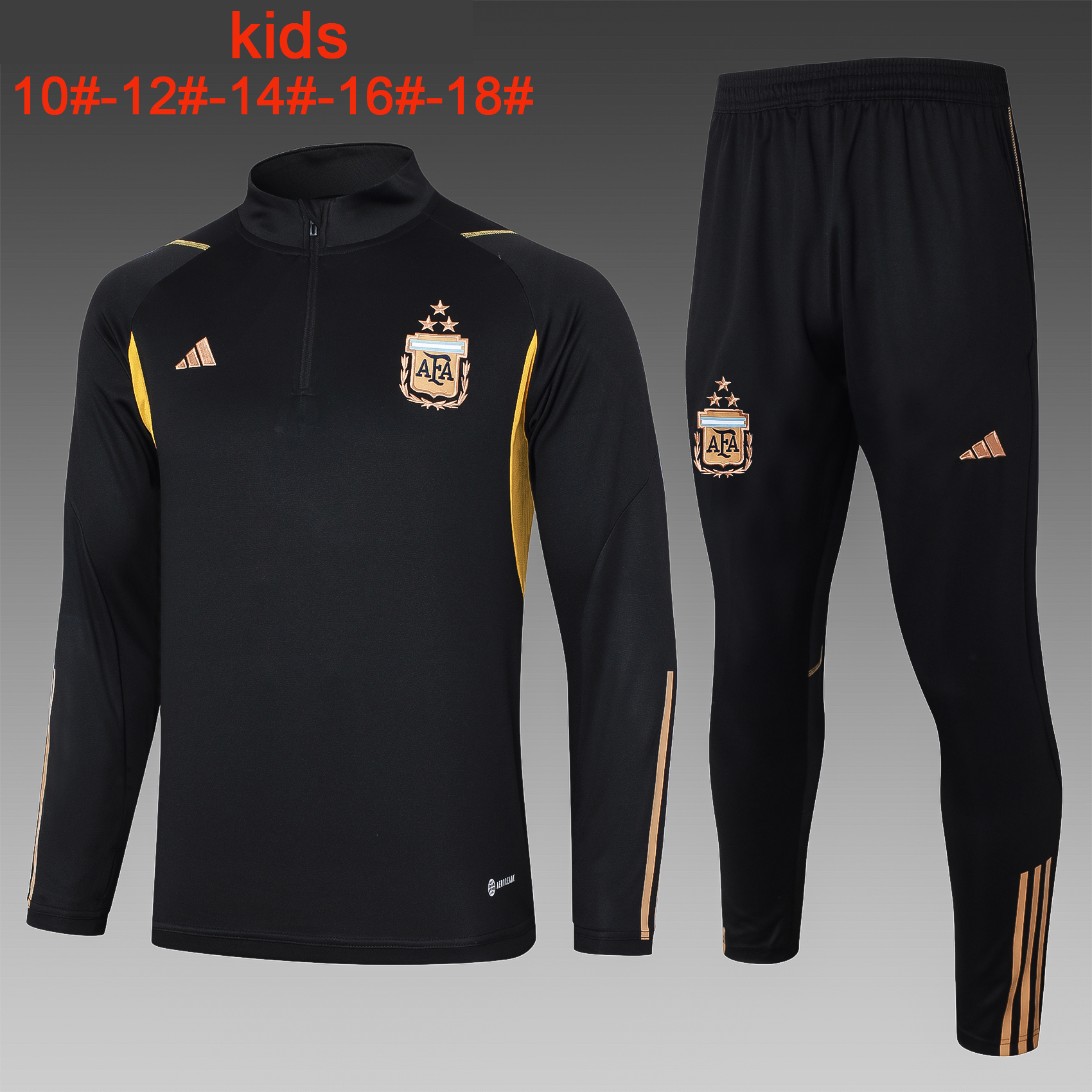 23-24 Half pull Argentine black children's clothing KIDS