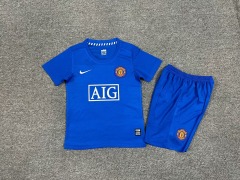 08-09 Manchester United 2 away Retro kids