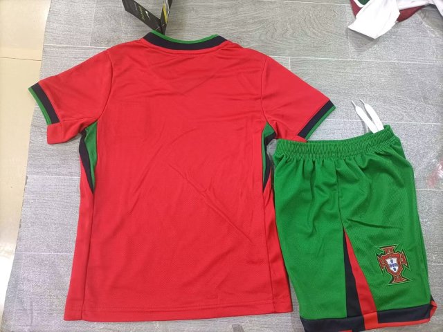 24-25 Portugal Home Kids+Adult Set