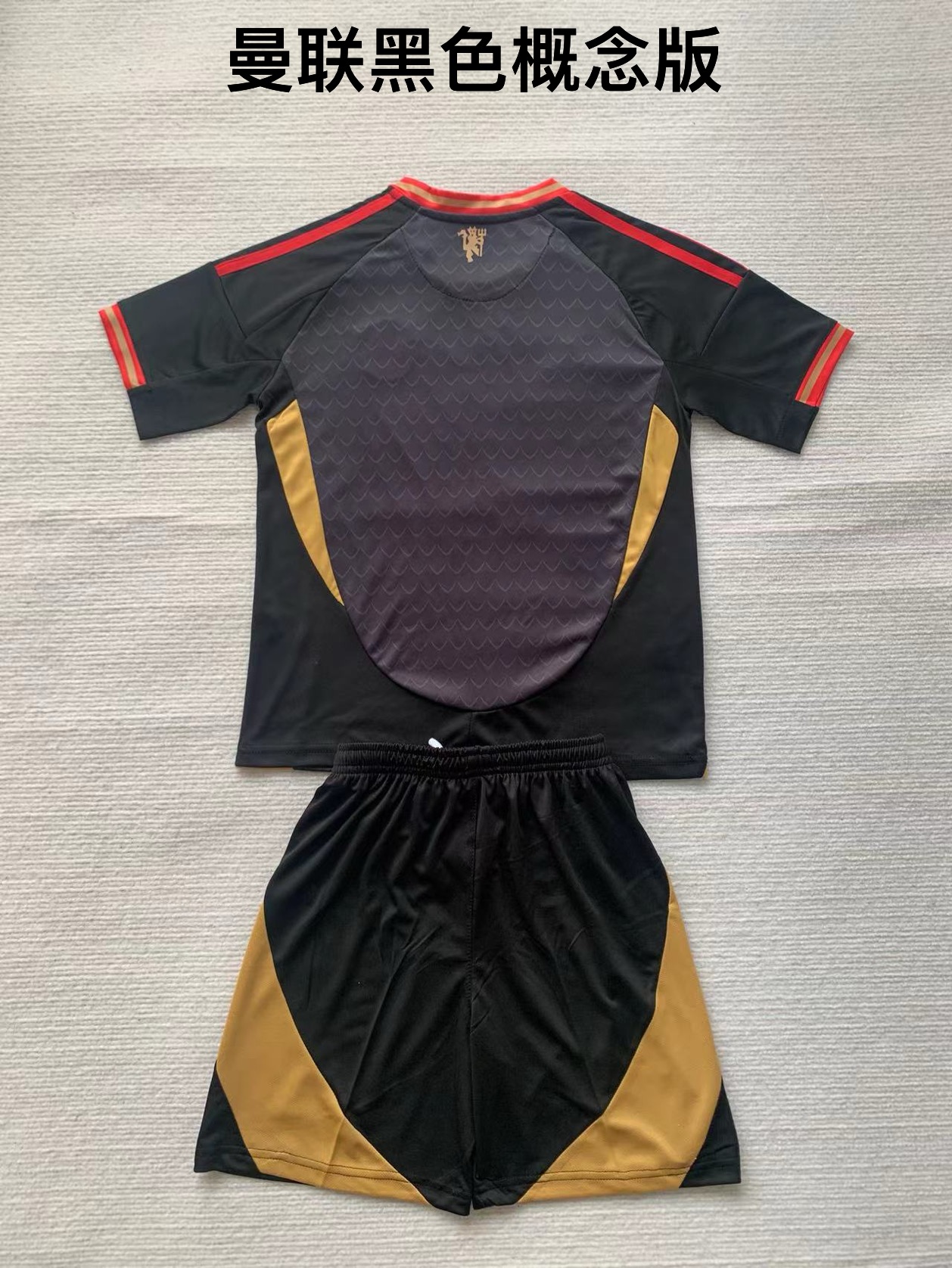 24-25 Manchester United Black Concept Edition Kids+Adult Set
