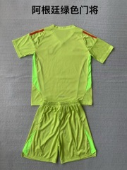 24-25 Argentine Green Goalkeeper Kids+Adult Set