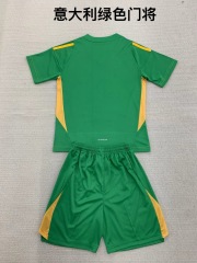 24-25 Italian Green Goalkeeper Kids+Adult Set