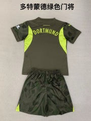 24-25 Dortmund Green Goalkeeper Kids+Adult Set