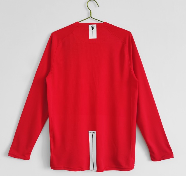 2007-2008 Manchester United home long sleeved team