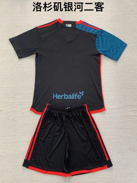 24-25 Los Angeles Galaxy 2 away kids+adult set