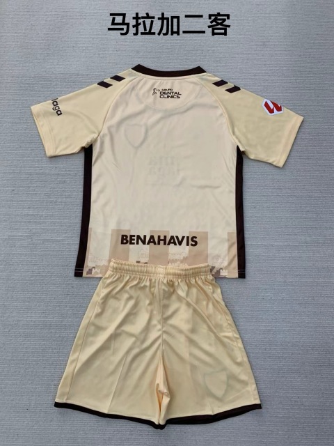 24-25 Malaga 2 away kids+adult set