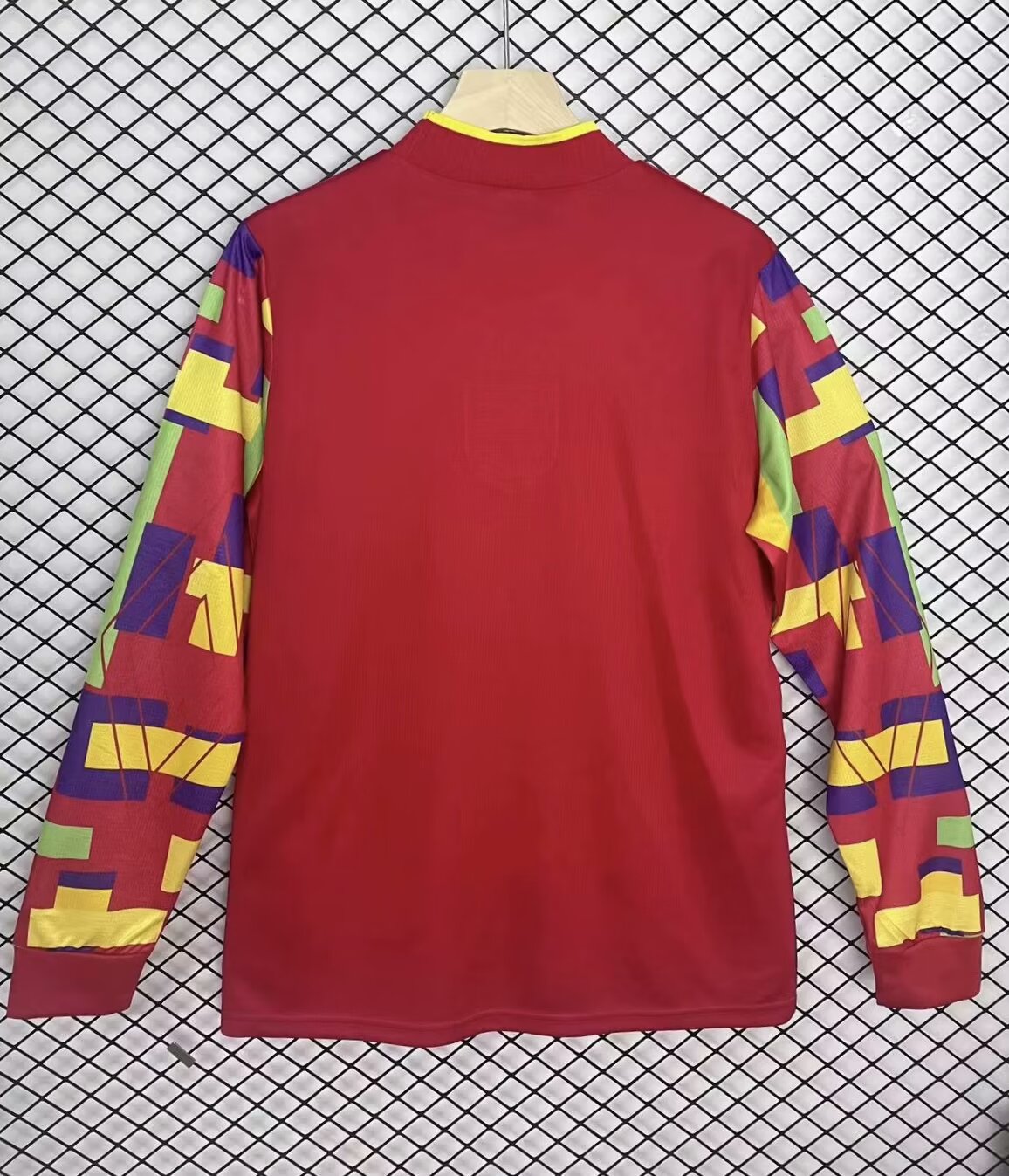 Retro, 1996 England goalkeeper with red long sleeves